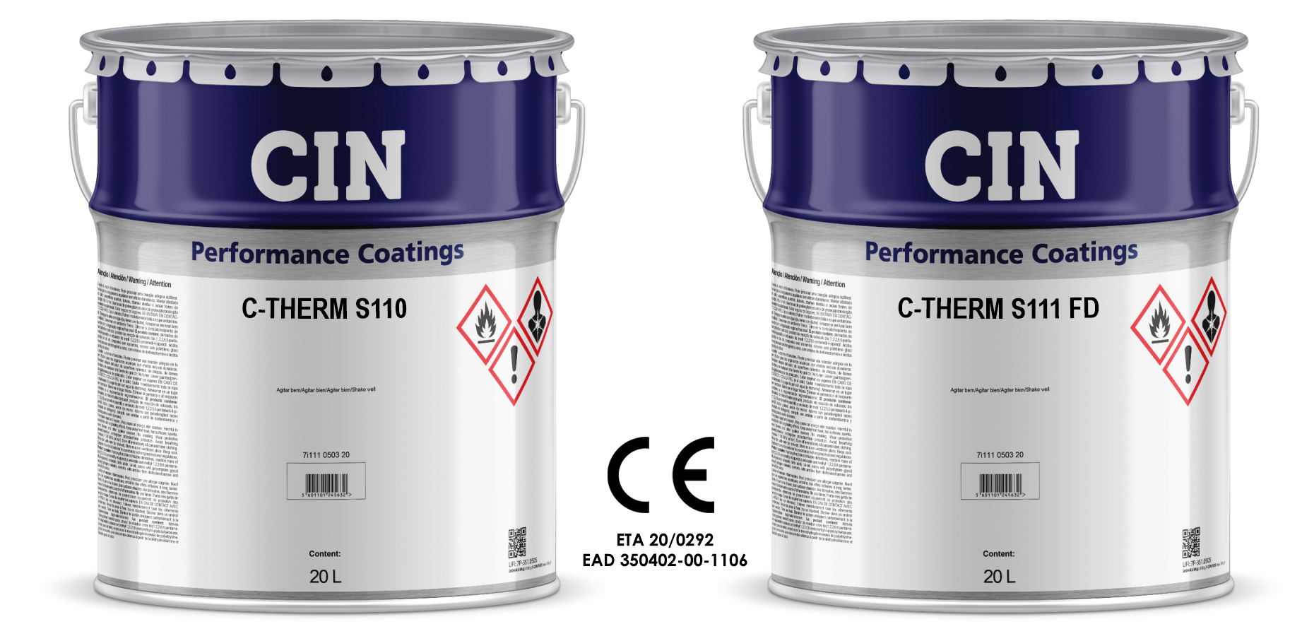 C-THERM S110 - S111FD<br/>ΕΩΣ 150 ΛΕΠΤΑ (R150) ΠΑΘΗΤΙΚΗ ΠΥΡΟΠΡΟΣΤΑΣΙΑ EN13381-8